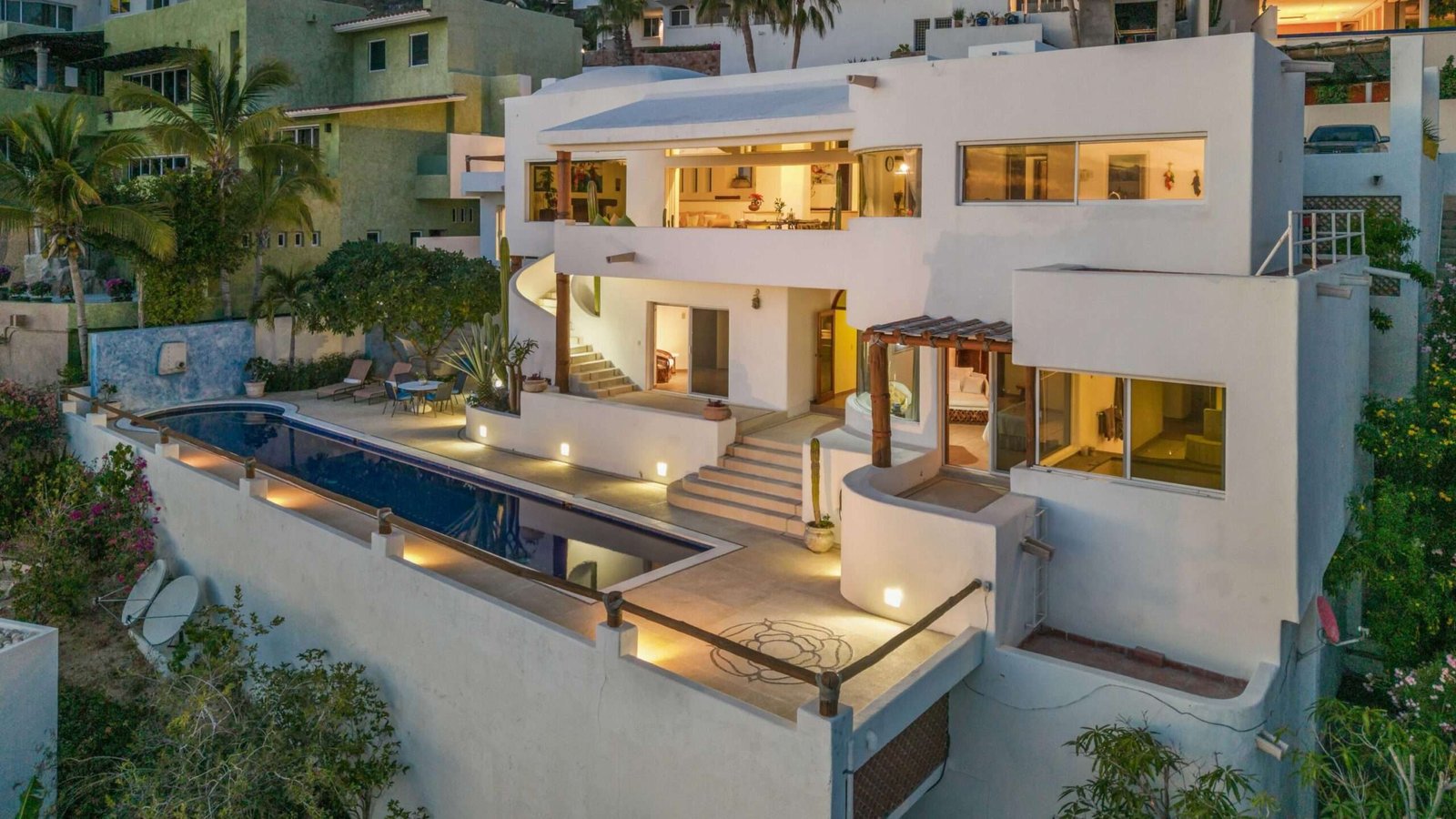 Cabo San Lucas Pedregal Csl Welcome to your cozy piece of paradise in the heart of Pedregal! This lovely 4-bedroom, 3-bathroom home is full of classic Mexican charm. Beautifully maintained, the house has a warm, cheerful energy that makes you feel right at home the moment you walk through the door.Enjoy relaxing afternoons and stunning Marina for sale