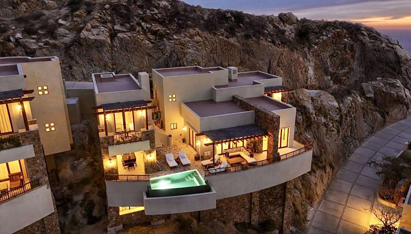 Cabo San Lucas Waldorf Astoria Resdences Welcome home to Waldorf Astoria Casona 5 - a luxurious hillside villa with THE best elevation and panoramic for sale