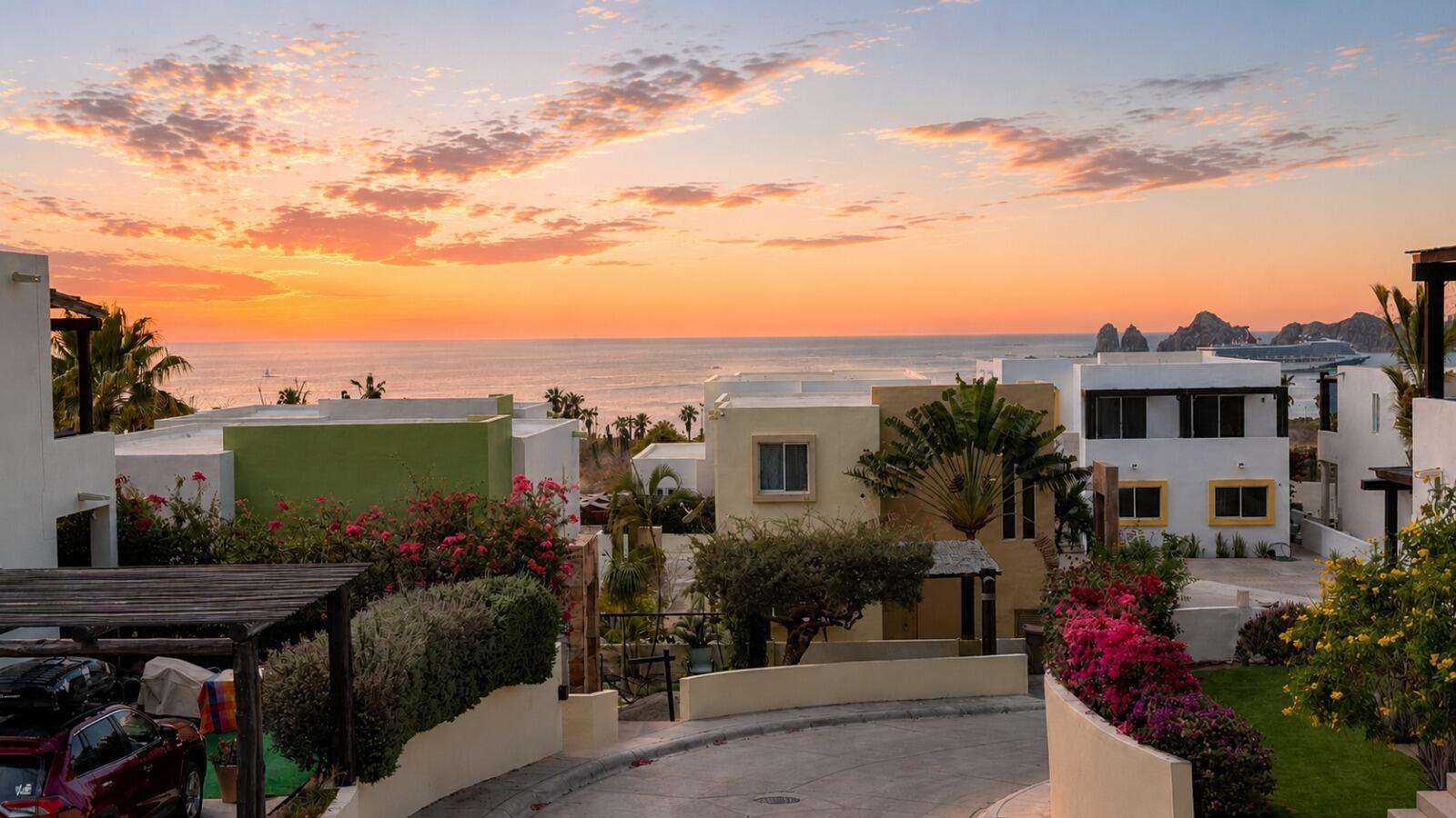 Cabo San Lucas Lomas Del Pacifico If you're looking for a home that captures true Mexican charm, this is it. This 2-bedroom, 2-bath home plus office sits on a large 804 m² lot on the Pacific side of Cabo, where you'll enjoy the cool ocean breezes and relaxed coastal living. The home features warm, traditional finishes, open living spaces, and a spacious 3-car garage—perfect for vehicles, storage, or a workshop. The generous lot offers plenty of room to expand or create your dream outdoor retreat. Located in a peaceful area just minutes from the beach and downtown Cabo San Lucas, this property is ideal as a full-time residence, vacation getaway, or investment opportunity. Experience authentic Baja living—where every sunset feels like home. – 3 Playa Pichilingue, Cabo San Lucas, BS