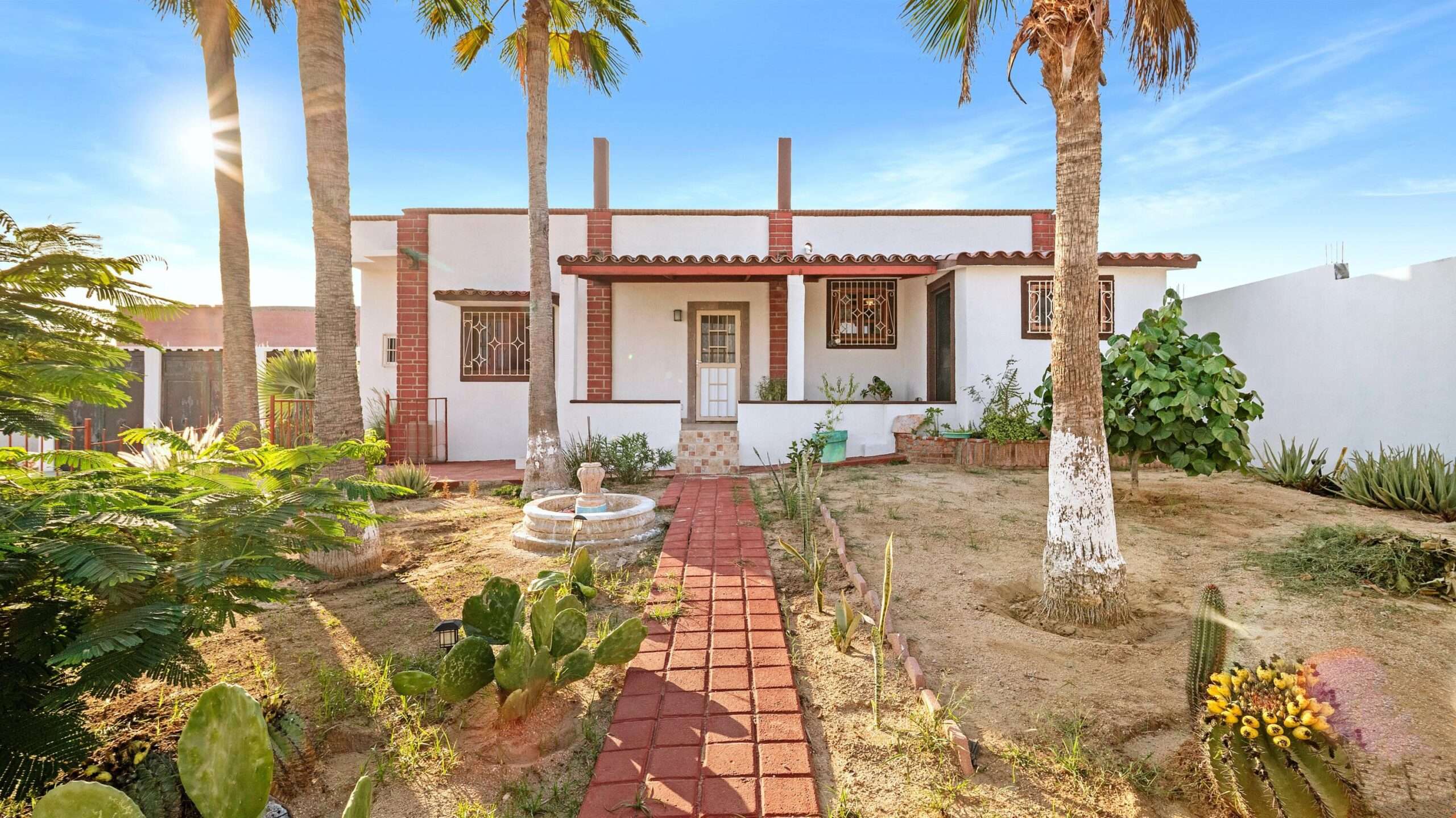 Cabo San Lucas Lomas Del Pacifico If you're looking for a home that captures true Mexican charm, this is it. This 2-bedroom, 2-bath home plus office sits on a large 804 m² lot on the Pacific side of Cabo, where you'll enjoy the cool ocean breezes and relaxed coastal living. The home features warm, traditional finishes, open living spaces, and a spacious 3-car garage—perfect for vehicles, storage, or a workshop. The generous lot offers plenty of room to expand or create your dream outdoor retreat. Located in a peaceful area just minutes from the beach and downtown Cabo San Lucas, this property is ideal as a full-time residence, vacation getaway, or investment opportunity. Experience authentic Baja living—where every sunset feels like home. – Jacarandas, Cabo San Lucas, BS